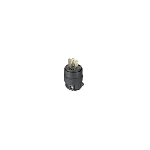 LEVITON 515PR Straight Blade Plug, 5-15P, 15 A, 125VAC, 2 Poles, Black | CR9HJJ 792TJ9