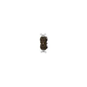 LEVITON 5262-IGB Receptacle, Duplex, 5-15R, 125V AC, 15 A, 2 Poles, Brown, Screw Terminals, Isolated Ground | CR9HTH 792TL5