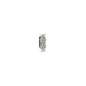 LEVITON 5262-R Receptacle, Duplex, 5-15R, 125V AC, 15 A, 2 Poles, Red, Screw Terminals, Std Protection | CR9HTQ 792TM0