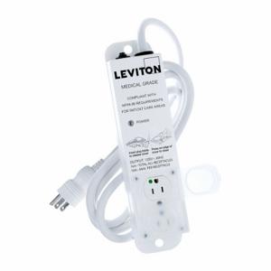 LEVITON 5302M-1N7 Outlet Strip, 2 Outlets, 7 ft Cord Length, 15 A Max. Amps, NEMA 5-15P, Power Indicator | CR9HLG 791EF2