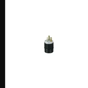 LEVITON 5466-C Straight Blade Plug, 6-20P, 20 A, 250VAC, Black/White, 2 Poles, Screw Terminals, 6-20 | CR9HKH 792TV2