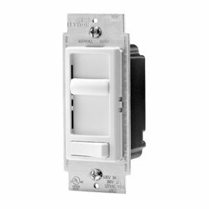LEVITON 6674-P0W Lighting Di mmer, CFL/Halogen/Incandescent/LED, 1-Pole/3-Way, 120V AC, White, Di mmer | CR9HAN 791DY1