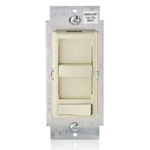 LEVITON 66EV-10I Lighting Di mmer, ELV, 1-Pole/3-Way, 120V AC, 300W, Ivory | CR9HAX 791DY6