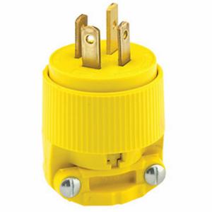 LEVITON 7251-C Straight Blade Plug, 18-20P, 20 A, 120/208VAC, Yellow, 4 Poles | CR9HJH 792TX8