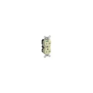 LEVITON 8300-SGR Receptacle, Duplex, 5-20R, 20 A, 125V AC, Red, 2 Poles, Screw Terminals | CR9HXE 792U35