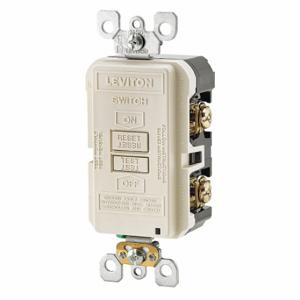 LEVITON GFRBF-T GFI Receptacle, 20 A, 125 VAC, Light Almond, 2 Poles | CR9HLK 792UG5