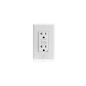 LEVITON GFTR2-GY GFI Receptacle, Decorator Duplex, 5-20R, 20 A, 125 VAC, Gray, 2 Poles, Screw Terminals | CR9HNL 792UJ0