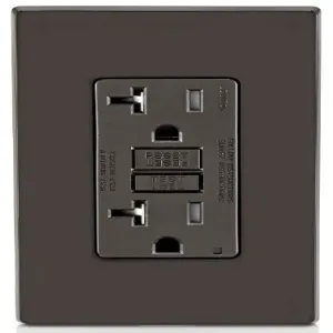 LEVITON GFTR2 GFI Receptacle, Decorator Duplex, 5-20R, 20 A, 125 VAC, Brown, 2 Poles, Screw Terminals | CR9HNF 792UH8