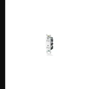 LEVITON TDR15-I Receptacle, Decorator Duplex, 5-15R, 15 A, 125V AC, Ivory, 2 Poles, Screw Terminals | CR9JBA 792UU6