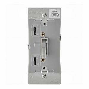 LEVITON TSL06-1LG Beleuchtungsdimmer, CFL/Halogen/Glühlampe/LED, 1-polig/3-Wege, 120 V AC, Grau | CR9HAJ 791DX2