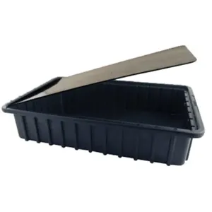 LEWISBINS CDC1000-XL Black Divider Box Cover, 9.2 Inch Length, 0.37 Inch Height, 6.6 Inch Width, Black | CJ6UHQ