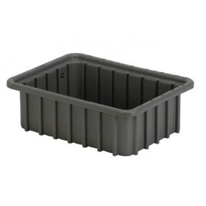 LEWISBINS DC1035 Grey Divider Box Container, 0.11 cu. ft. Volume, 3.5 Inch Height, Grey | CJ6UJR