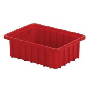 LEWISBINS DC1035 Red Divider Box Container, 0.11 cu. ft. Volumen, 3.5 Zoll Höhe, Rot | CJ6UJU