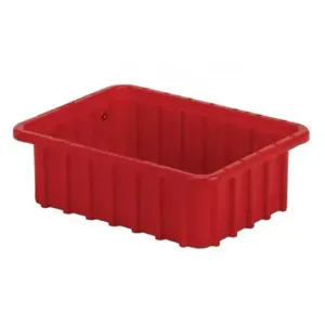 LEWISBINS DC1035 Red Divider Box Container, 0.11 cu. ft. Volume, 3.5 Inch Height, Red | CJ6UJU