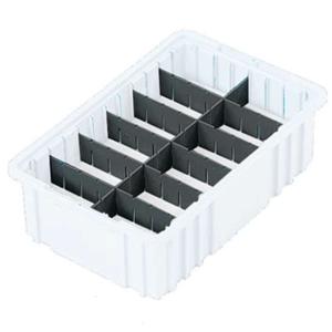 LEWISBINS DV1070-XL Black Box Divider,9.3 Inch Length, 6.4 Inch Width,0.37 Inch Height, Black | CJ6UMJ