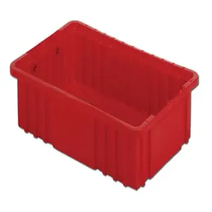 LEWISBINS NDC2035 Red Divider Box Container, 0.24 cu. ft. Volume, 3.5 Inch Height, Red | CJ6URC