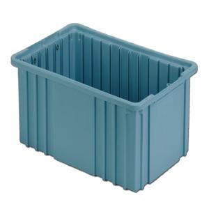 LEWISBINS NDC2050 Lt Blue Divider Box Container, 0.36 cu. ft. Volume, 5 Inch Height, Light Blue | CJ6URF