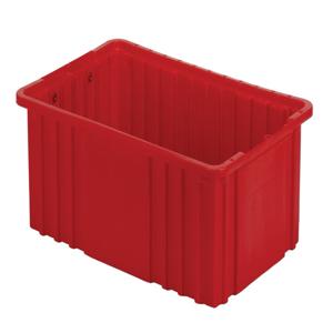 LEWISBINS NDC2060 Red Divider Box Container, 0.43 cu. ft. Volume, 6 Inch Height, Red | CJ6URL