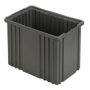 LEWISBINS NDC2080 Grey Divider Box Container, 0.59 cu. ft. Volume, 8 Inch Height, Grey | CJ6URN