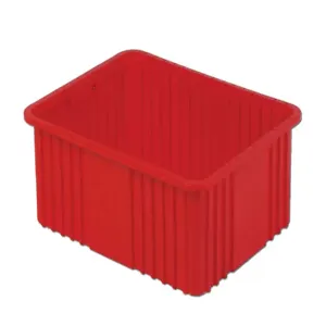 LEWISBINS NDC3080 Red Divider Box Container, 1.32 cu. ft. Volume, 8 Inch Height, Red | CJ6URZ