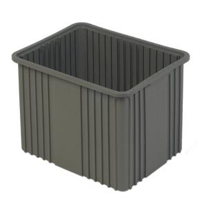 LEWISBINS NDC3120 Grey Divider Box Container, 2 cu. ft. Volume, 12 Inch Height, Grey | CJ6UTB