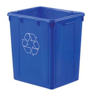 LEWISBINS NPL270 Mobius Blue Recycling Bin, 19 Inch Length, 16 Inch Width, 22 gal. Volume, Mobius Blue | CJ6UTQ