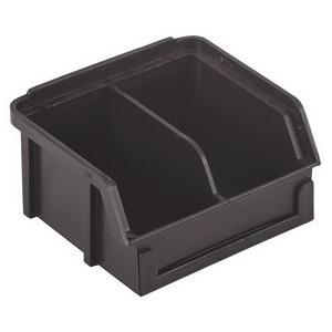 LEWISBINS PB41-XXL Black Molded-In Divider Container, 12.8 x 11.4 x 6 Inch Size, Black | CJ6UTZ
