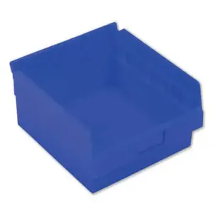 LEWISBINS SB1211-4 Dark Blue Shelf Bin, 4 Inch Height, Dark Blue, Carton of 12 | CJ6UUG