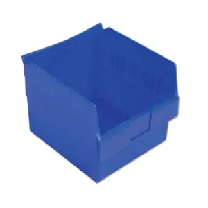 LEWISBINS SB1211-6 Dark Blue Shelf Bin, 6 Inch Height, Dark Blue, Carton of 8 | CJ6UUL