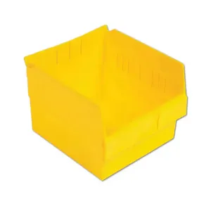 LEWISBINS SB1211-6 Yellow Shelf Bin, 6 Inch Height, Yellow, Carton of 8 | CJ6UUP