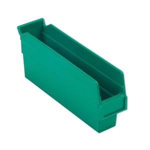 LEWISBINS SB122-4 Green Shelf Bin, 4 Inch Height, Green, Carton of 36 | CJ6UUR