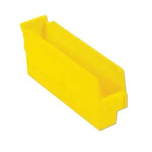 LEWISBINS SB122-4 Yellow Shelf Bin, 4 Inch Height, Yellow, Carton of 36 | CJ6UUU