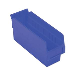 LEWISBINS SB124-4 Dark Blue Shelf Bin, 4 Inch Height, Dark Blue, Carton of 24 | CJ6UUV