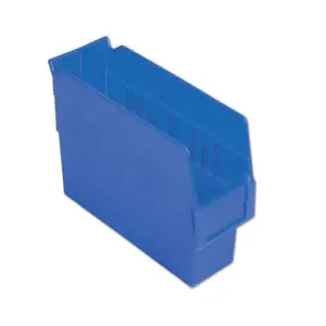 LEWISBINS SB124-6 Dark Blue Shelf Bin, 6 Inch Height, Dark Blue, Carton of 16 | CJ6UUZ