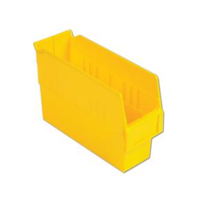 LEWISBINS SB124-6 Yellow Shelf Bin, 6 Inch Height, Yellow, Carton of 16 | CJ6UVC