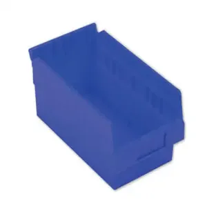 LEWISBINS SB126-4 Dark Blue Shelf Bin, 4 Inch Height, Dark Blue, Carton of 12 | CJ6UVD