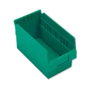 LEWISBINS SB126-4 Green Shelf Bin, 4 Inch Height, Green, Carton of 12 | CJ6UVE