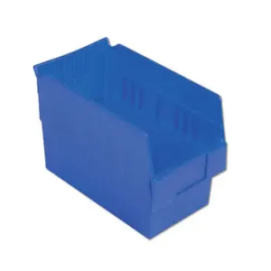 LEWISBINS SB126-6 Dark Blue Shelf Bin, 6 Inch Height, Dark Blue, Carton of 8 | CJ6UVH