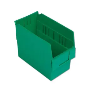 LEWISBINS SB126-6 Green Shelf Bin, 6 Inch Height, Green, Carton of 8 | CJ6UVJ