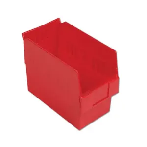 LEWISBINS SB126-6 Red Shelf Bin, 6 Inch Height, Red, Carton of 8 | CJ6UVK