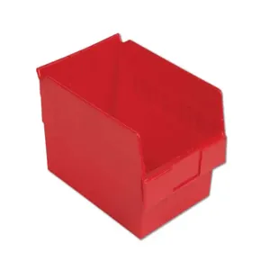 LEWISBINS SB128-6 Red Shelf Bin, 6 Inch Height, Red, Carton of 8 | CJ6UVU