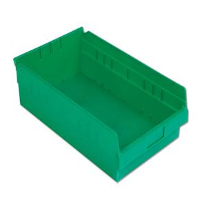 LEWISBINS SB1811-4 Green Shelf Bin, 4 Inch Height, Green, Carton of 12 | CJ6UVZ