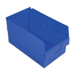 LEWISBINS SB1811-6 Dark Blue Shelf Bin, 6 Inch Height, Dark Blue, Carton of 8 | CJ6UWC