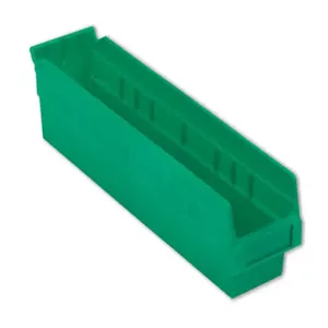 LEWISBINS SB184-4 Green Shelf Bin, 4 Inch Height, Green, Carton of 24 | CJ6UWH