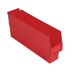 LEWISBINS SB184-6 Red Shelf Bin, 6 Inch Height, Red, Carton of 16 | CJ6UWN