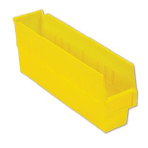 LEWISBINS SB184-6 Yellow Shelf Bin, 6 Inch Height, Yellow, Carton of 16 | CJ6UWP