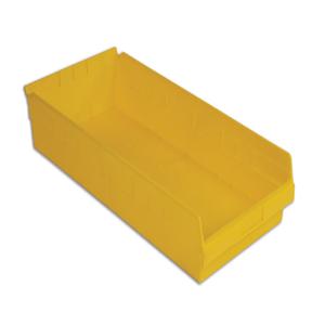 LEWISBINS SB2411-4 Gelber Regalbehälter, 4 Zoll Höhe, Gelb, Karton mit 6 Stück | CJ6UXL