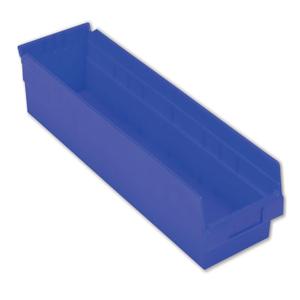 LEWISBINS SB246-4 Dark Blue Shelf Bin, 4 Inch Height, Dark Blue, Carton of 6 | CJ6UXR