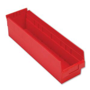LEWISBINS SB246-4 Roter Regalbehälter, 4 Zoll Höhe, Rot, Karton mit 6 Stück | CJ6UXU