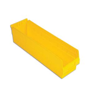 LEWISBINS SB246-4 Yellow Shelf Bin, 4 Inch Height, Yellow, Carton of 6 | CJ6UXV